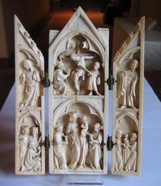 tableau (triptyque), vue générale - © Ministère de la Culture (France), Conservation des antiquités et des objets d'art du Loir-et-Cher, tous droits réservés
