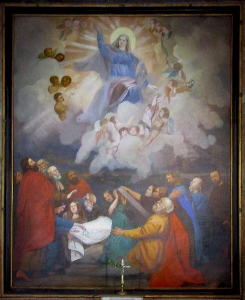 tableau du maître-autel : Assomption de la Vierge, vue générale