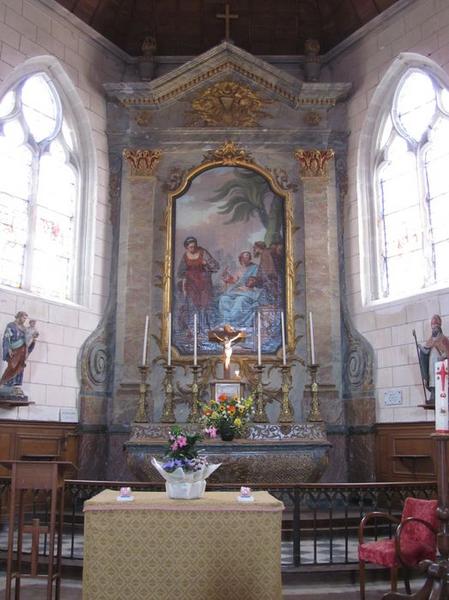 Retable principal et autel (maître-autel)