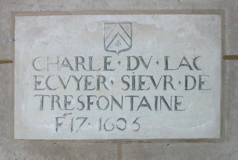 Inscription funéraire de Charles du Lac