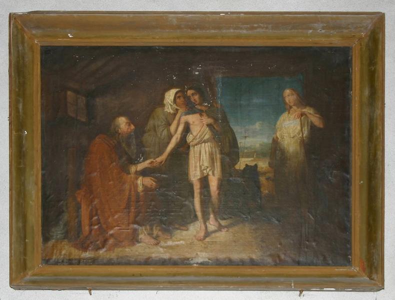 tableau : Tobie guérissant son père, vue générale - © Ministère de la Culture (France), Conservation des antiquités et des objets d'art du Loir-et-Cher, tous droits réservés 