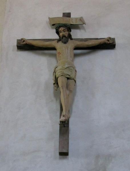 statue : Christ en croix, vue générale - © Ministère de la Culture (France), Conservation des antiquités et des objets d'art du Loir-et-Cher, tous droits réservés 