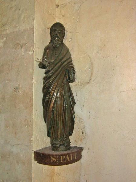 statue : Saint Paul, vue générale - © Ministère de la Culture (France), Conservation des antiquités et des objets d'art du Loir-et-Cher, tous droits réservés 