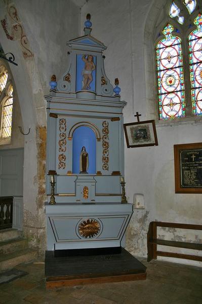 retable latéral sud, vue générale - © Ministère de la Culture (France), Conservation des antiquités et des objets d'art du Loir-et-Cher, tous droits réservés 