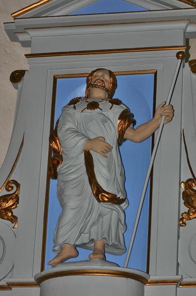 statue : Saint Jacques, vue générale - © Ministère de la Culture (France), Conservation des antiquités et des objets d'art du Loir-et-Cher, tous droits réservés 