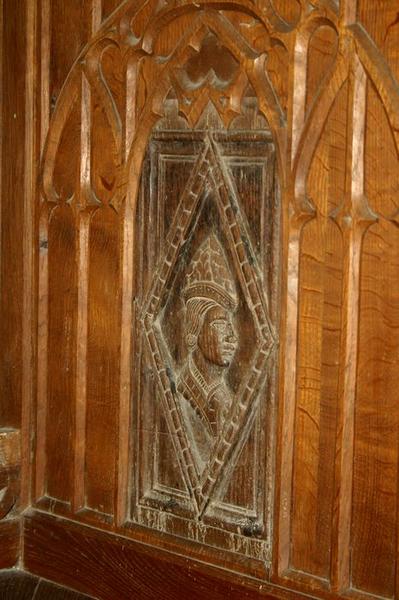 panneau sculpté, détail - © Ministère de la Culture (France), Conservation des antiquités et des objets d'art du Loir-et-Cher, tous droits réservés 