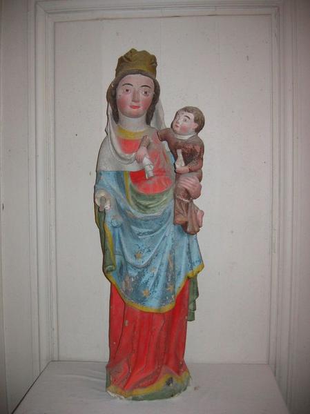 statue : Vierge à l'Enfant, vue générale - © Ministère de la Culture (France), Conservation des antiquités et des objets d'art du Loir-et-Cher, tous droits réservés 