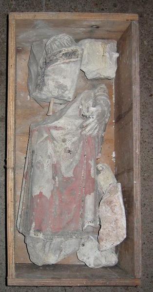 Statue (fragment) : Saint diacre