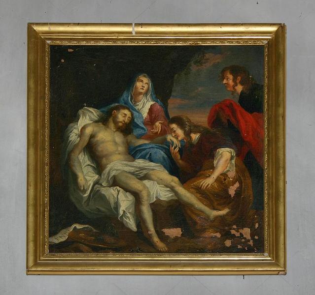 tableau : Déploration du Christ, vue générale - © Ministère de la Culture (France), Conservation des antiquités et des objets d'art du Loir-et-Cher – Tous droits réservés 