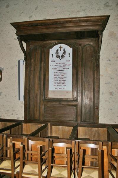 banc d'oeuvre, vue générale - © Ministère de la Culture (France), Conservation des antiquités et des objets d'art du Loir-et-Cher, tous droits réservés 