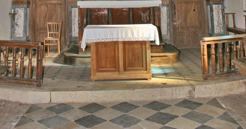 clôture de choeur (table de communion), vue partielle