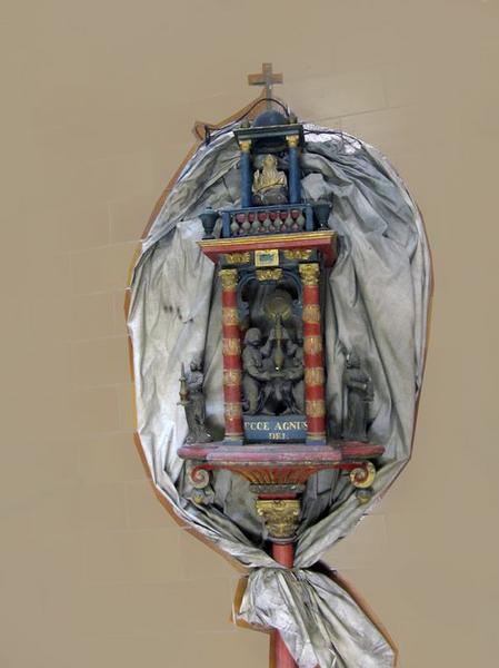 bâton de procession de confrérie du Saint-Sacrement, vue générale - © Ministère de la Culture (France), Conservation des antiquités et des objets d'art du Loir-et-Cher – Tous droits réservés 