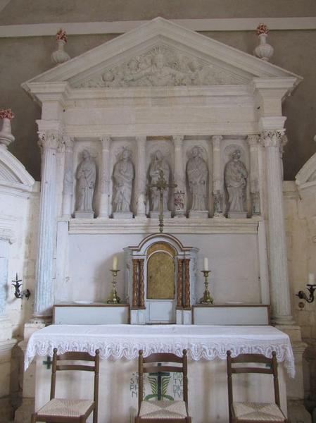 retable principal, vue générale - © Ministère de la Culture (France), Conservation des antiquités et des objets d'art du Loir-et-Cher, tous droits réservés 