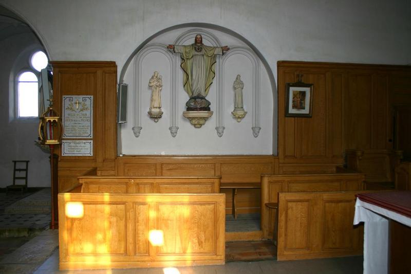 ensemble des lambris de revêtement (boiseries) de la nef et du choeur, vue générale - © Ministère de la Culture (France), Conservation des antiquités et des objets d'art du Loir-et-Cher, tous droits réservés 