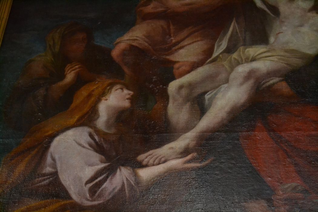 tableau : Descente de croix, détail
