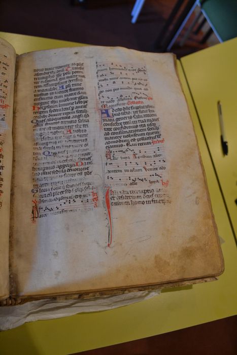 livre liturgique : bréviaire, détail