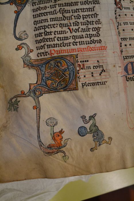 livre liturgique : bréviaire, détail