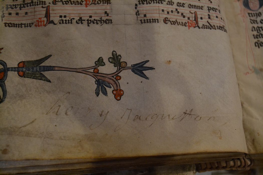 livre liturgique : bréviaire, détail
