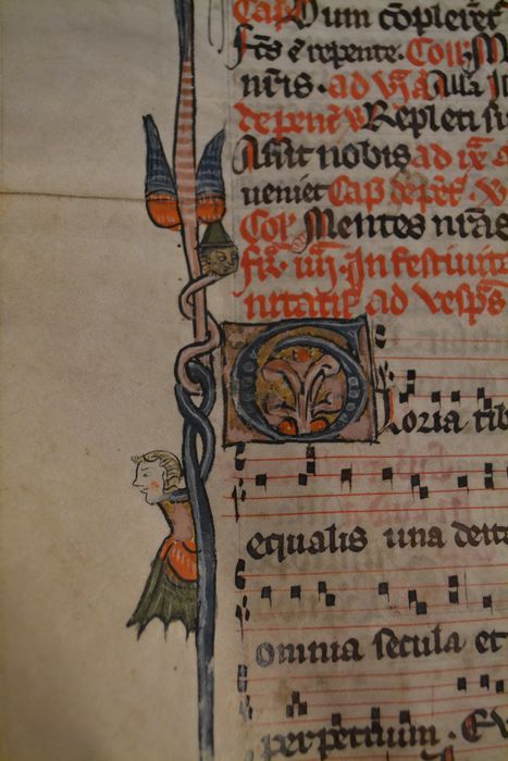 livre liturgique : bréviaire, détail