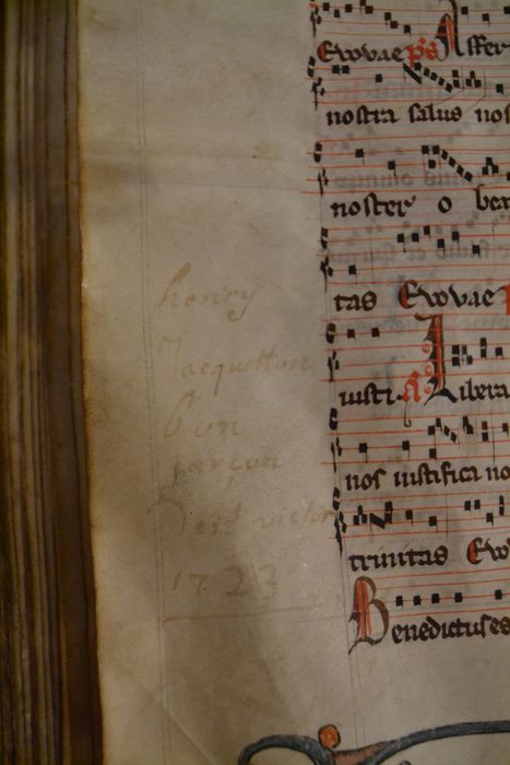 livre liturgique : bréviaire, détail
