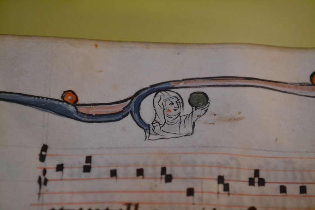 livre liturgique : bréviaire, détail