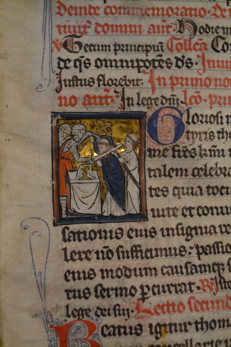 livre liturgique : bréviaire, détail