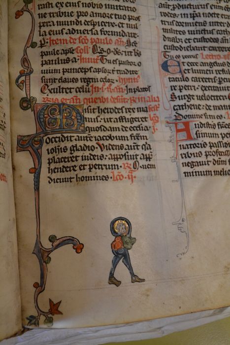 livre liturgique : bréviaire, détail