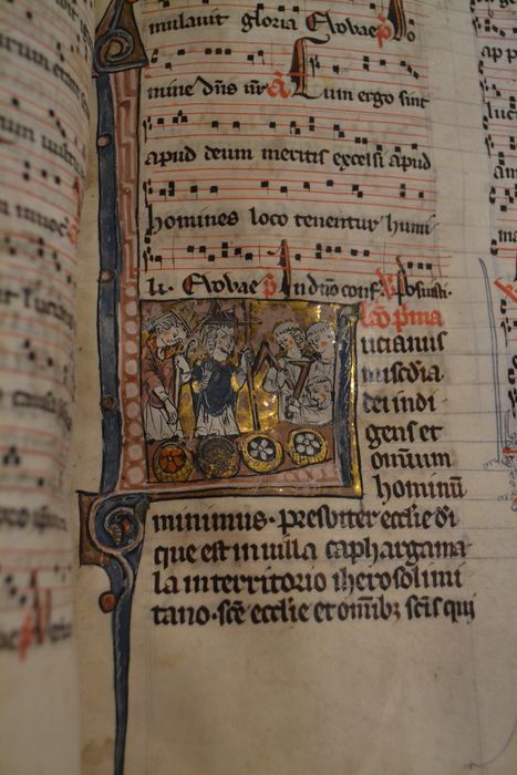 livre liturgique : bréviaire, détail