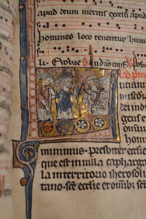 livre liturgique : bréviaire, détail