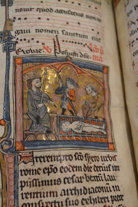 livre liturgique : bréviaire, détail