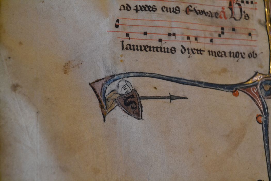 livre liturgique : bréviaire, détail