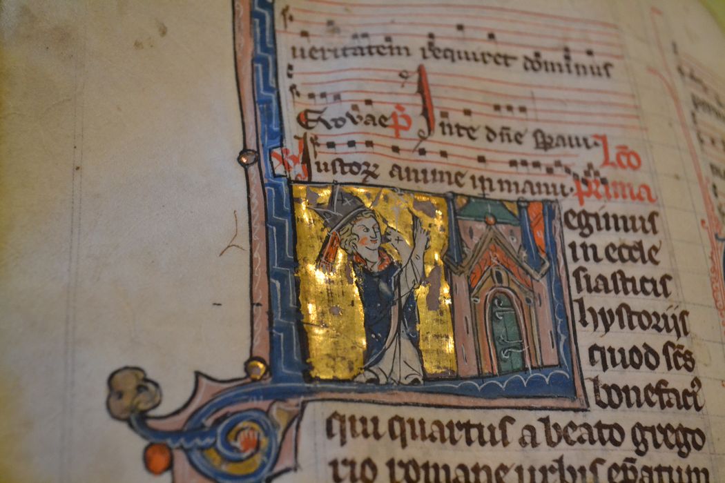 livre liturgique : bréviaire, détail