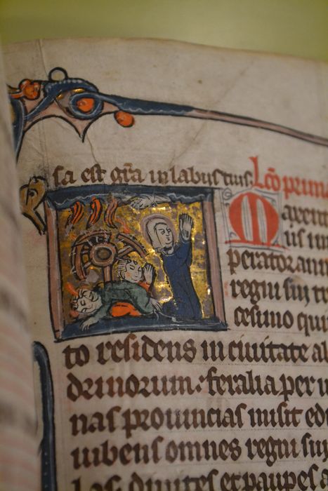 livre liturgique : bréviaire, détail