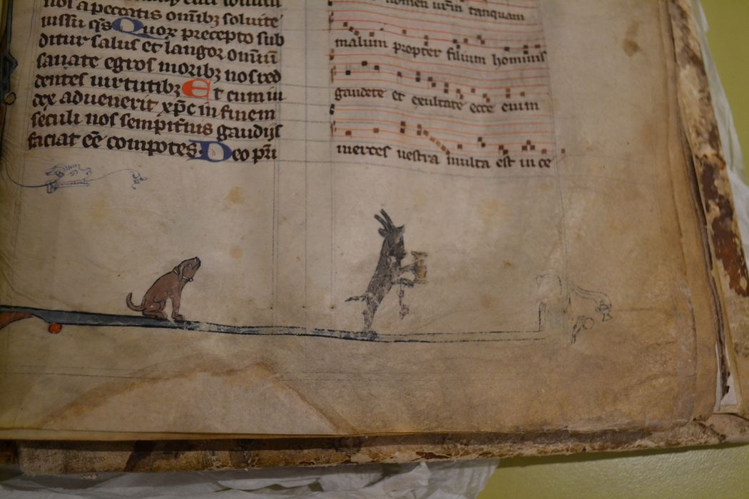 livre liturgique : bréviaire, détail