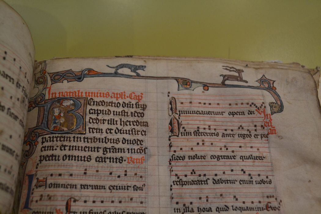 livre liturgique : bréviaire, détail