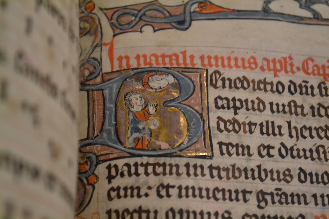 livre liturgique : bréviaire, détail