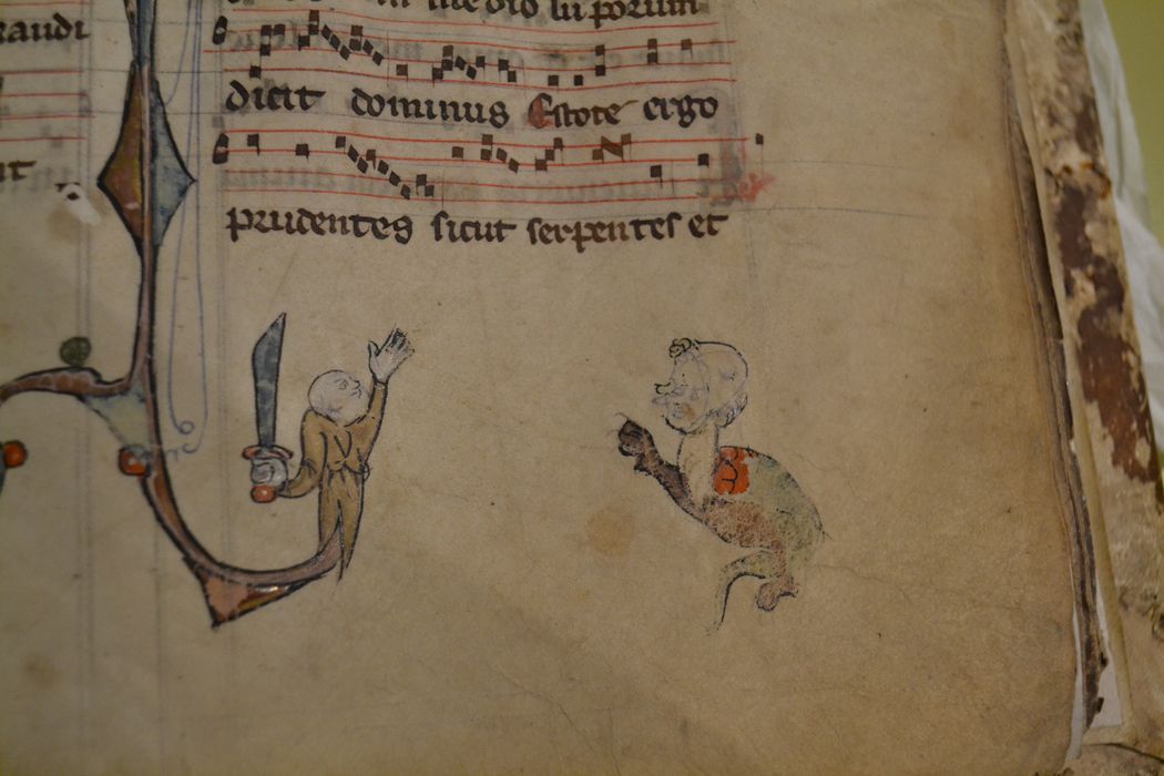 livre liturgique : bréviaire, détail