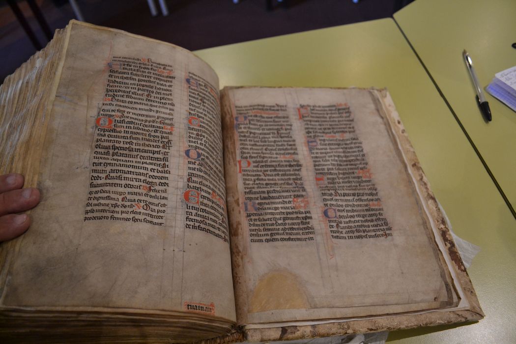 livre liturgique : bréviaire, détail