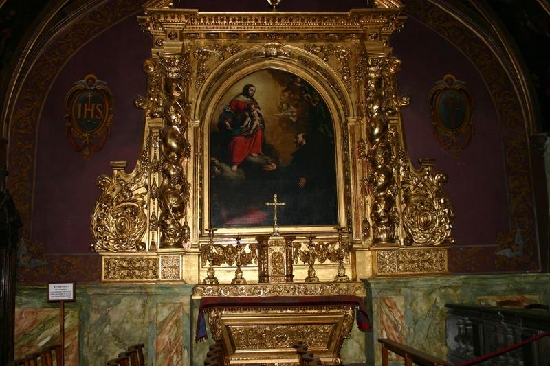 tableau : la Vierge apparaissant à saint Ignace, dit du Sacré-Coeur, vue générale - © Ministère de la Culture (France), Conservation des antiquités et des objets d’art de Haute-Loire, tous droits réservés