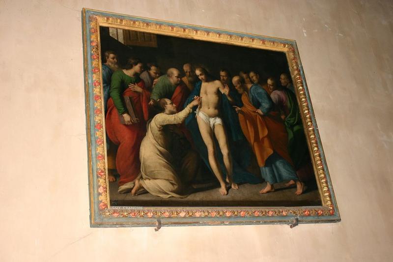 tableau : incrédulité de saint Thomas (l'), vue générale