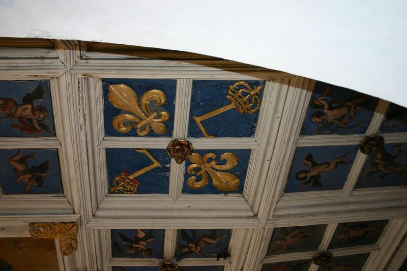 plafond à caissons, détail