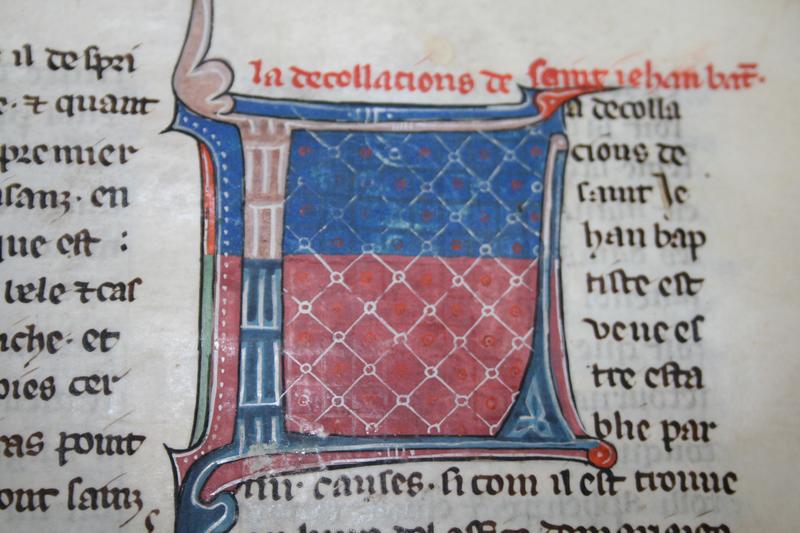 manuscrit : traduction de la Légende Dorée de Jacques de Voragine, détail