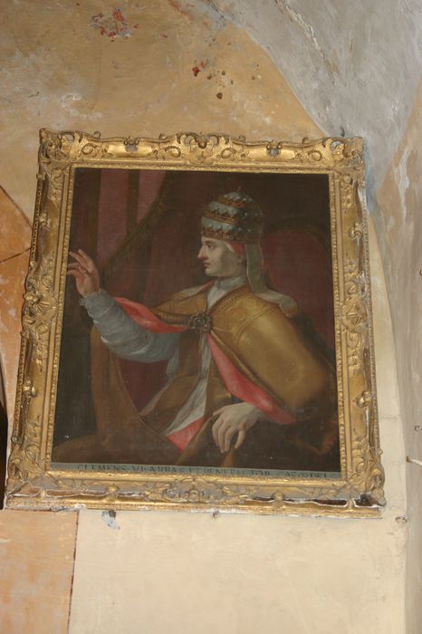 tableau et son cadre : Portrait du Pape Grégoire XI