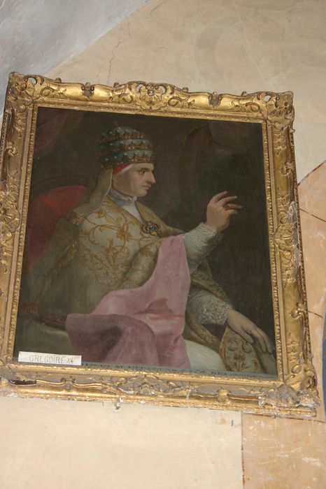 tableau et son cadre : Portrait du Pape Clément VI