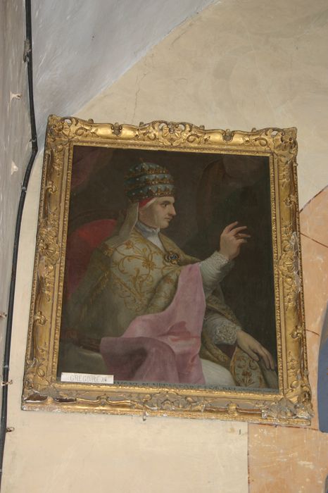 tableau et son cadre : Portrait du Pape Clément VI - © Ministère de la Culture (France), Conservation des antiquités et des objets d’art de Haute-Loire, tous droits réservés