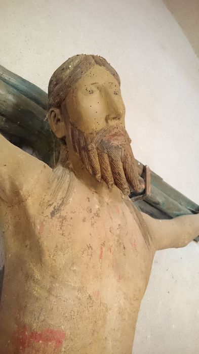 Christ en croix, vue partielle