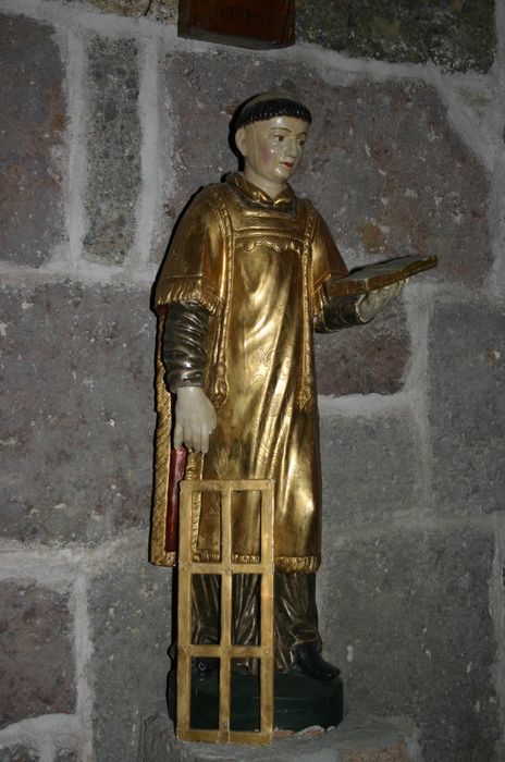 statue : Saint Laurent - © Ministère de la Culture (France), Conservation des antiquités et des objets d’art de Haute-Loire, tous droits réservés