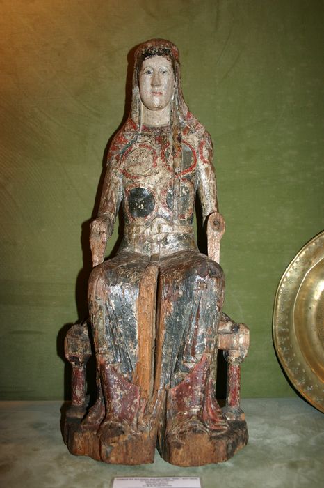 statuette reliquaire : Vierge en majesté dite Notre-Dame du Cheylat