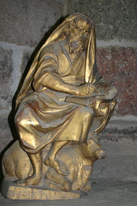 statuette : saint Luc Evangéliste - © Ministère de la Culture (France), Conservation des antiquités et des objets d’art de Haute-Loire, tous droits réservés