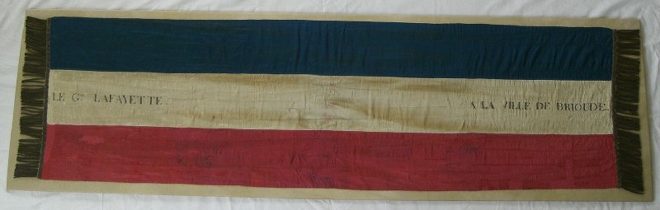 insigne : écharpe tricolore du général Lafayette (1757-1834)